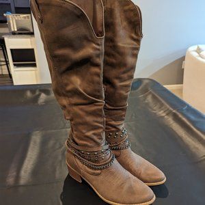 Knee High Brown Boots